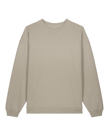 Radder 2.0 - Das Oversized Rundhals-Unisex-Sweatshirt - Stone - M bedrucken, Art.-Nr. STSU208C3581M