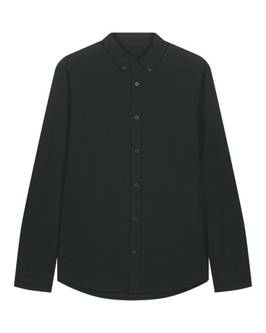 Stanley Oxford Shirt - Das Herren-Oxfordhemd - Black - S bedrucken, Art.-Nr. STWM968C0021S