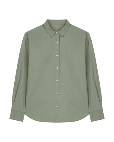 Stanley Styler Shirt - Das Herren-Popelinehemd - Soft Khaki - S bedrucken, Art.-Nr. STWM969C3671S