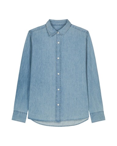 Stella Denim Shirt - Light Wash - XL bedrucken, Art.-Nr. STWW970C3701X