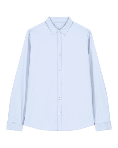 Stella Styler Shirt - Das Relaxed Damen-Popelinehemd - Summer Blue - XS bedrucken, Art.-Nr. STWW973C366XS