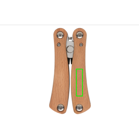 Holz Multitool braun bedrucken, Art.-Nr. P221.369