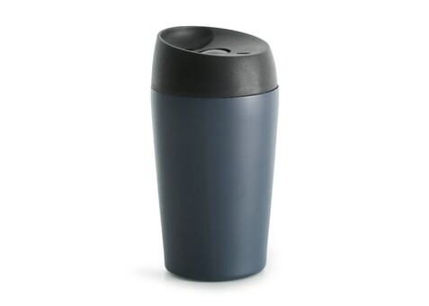 Sagaform Loke Reisebecher Farbe beschichtet 240ml - Grau bedrucken, Art.-Nr. LT52101-N0061