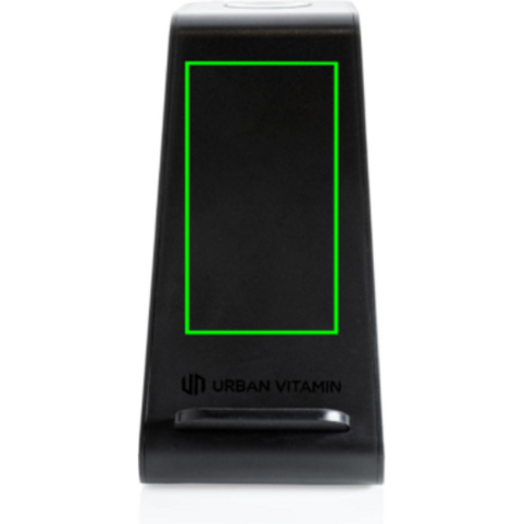 Urban Vitamin Fairfield 3-in-1 Charger aus RCS rPlastik schwarz bedrucken, Art.-Nr. P308.361