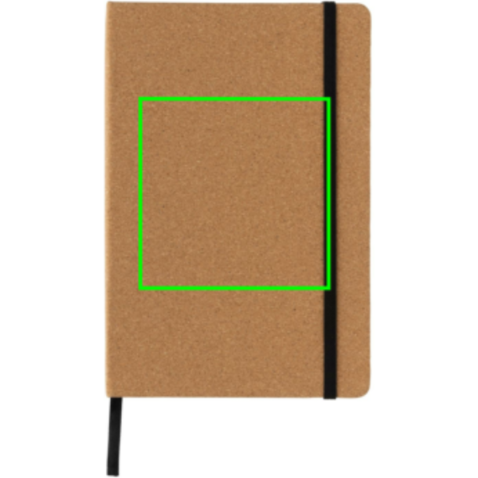 Stoneleaf A5 Notizbuch aus Kork und Steinpapier braun bedrucken, Art.-Nr. P774.589