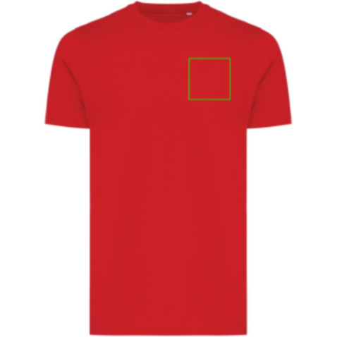 IQONIQ Bryce T-Shirt aus recycelter Baumwolle rot bedrucken, Art.-Nr. T9100.029.4XL