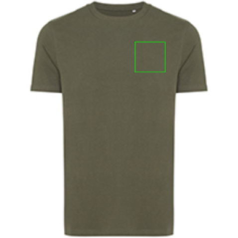 IQONIQ Bryce T-Shirt aus recycelter Baumwolle khaki bedrucken, Art.-Nr. T9100.020.XXL