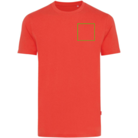 IQONIQ Bryce T-Shirt aus recycelter Baumwolle luscious red bedrucken, Art.-Nr. T9100.008.XS
