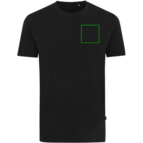 IQONIQ Bryce T-Shirt aus recycelter Baumwolle schwarz bedrucken, Art.-Nr. T9100.001.4XL