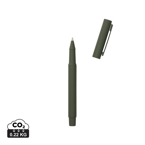 VINGA Baltimore Stift aus RCS recyceltem Stainless-Steel grün bedrucken, Art.-Nr. V1690007