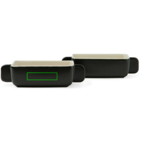 VINGA Monte Neu Mini-Schale 2er Set schwarz bedrucken, Art.-Nr. V270031