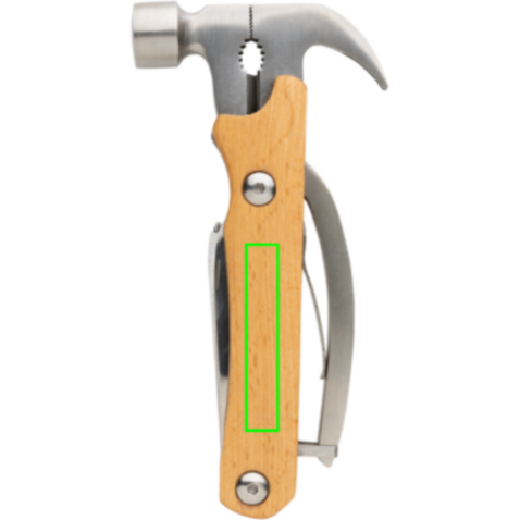 Hammer-Tool aus Holz braun bedrucken, Art.-Nr. P221.209