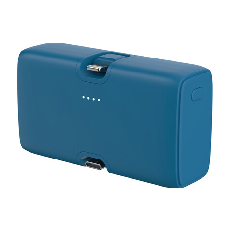 Urban Vitamin Los Angeles 20W Powerbank aus RCS rec. Plastik blau bedrucken, Art.-Nr. P322.8505