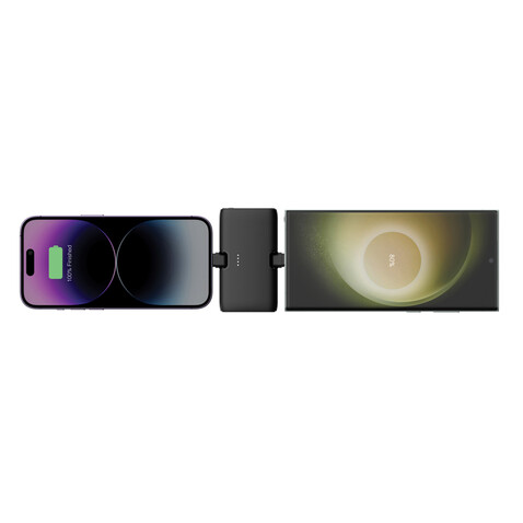 Urban Vitamin Los Angeles 20W Powerbank aus RCS rec. Plastik schwarz bedrucken, Art.-Nr. P322.8501