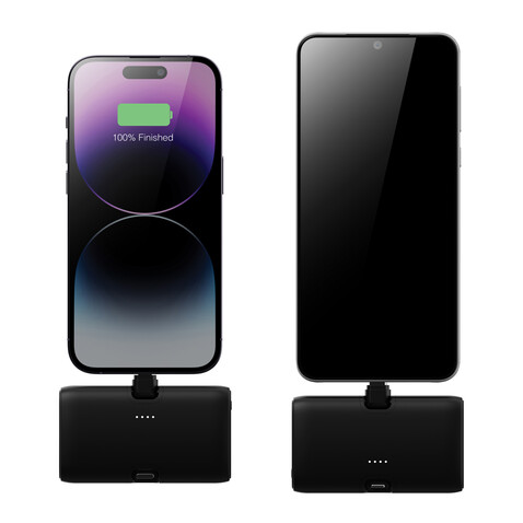 Urban Vitamin Los Angeles 20W Powerbank aus RCS rec. Plastik schwarz bedrucken, Art.-Nr. P322.8501