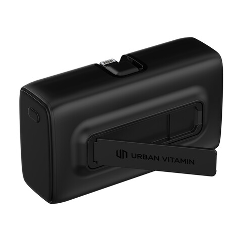 Urban Vitamin Los Angeles 20W Powerbank aus RCS rec. Plastik schwarz bedrucken, Art.-Nr. P322.8501
