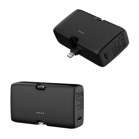 Urban Vitamin Los Angeles 20W Powerbank aus RCS rec. Plastik schwarz bedrucken, Art.-Nr. P322.8501