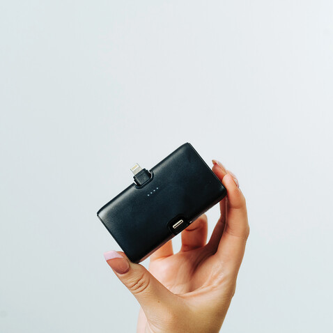 Urban Vitamin Los Angeles 20W Powerbank aus RCS rec. Plastik schwarz bedrucken, Art.-Nr. P322.8501