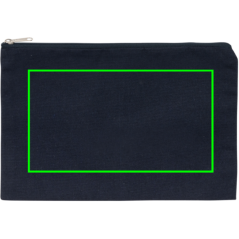 Impact Aware™ 285g/m² Stifte-Etui aus ungefärbtem Canvas navy blau bedrucken, Art.-Nr. P820.775