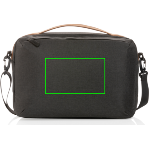 Impact AWARE™ 300D Two-Tone Deluxe 15.6&quot; Laptop-Tasche schwarz bedrucken, Art.-Nr. P732.181