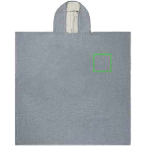 VINGA Tolo Hamam Frottee Strandponcho gelb, off white bedrucken, Art.-Nr. V417206