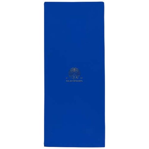 Lucas RPET Sporthandtuch 30 × 80 cm, royalblau bedrucken, Art.-Nr. 11350153