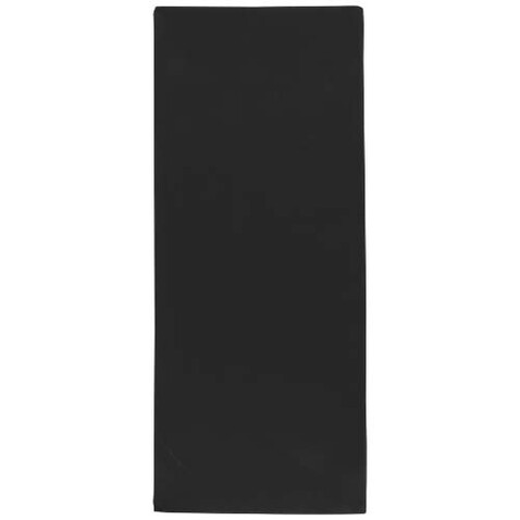 Lucas RPET Sporthandtuch 30 × 80 cm, schwarz bedrucken, Art.-Nr. 11350190
