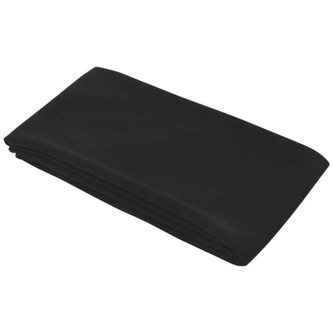 Lucas RPET Sporthandtuch 30 × 80 cm, schwarz bedrucken, Art.-Nr. 11350190