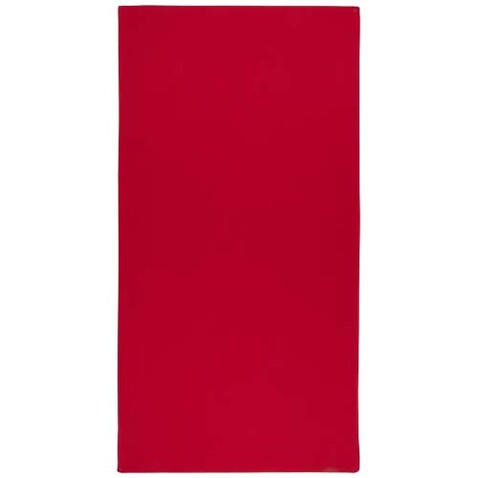 Lucas RPET Sporthandtuch 50 × 100 cm, rot bedrucken, Art.-Nr. 11350221