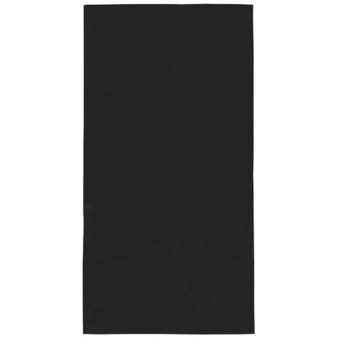 Lucas RPET Sporthandtuch 70 × 140 cm, schwarz bedrucken, Art.-Nr. 11350390