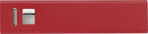 Powerbank aus Aluminium Kathy – Rot bedrucken, Art.-Nr. 008999999_4199