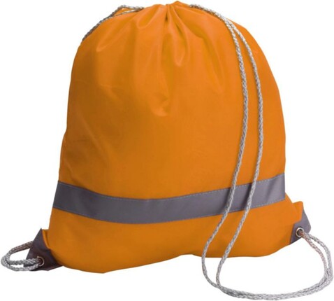 Schuh-/Rucksack aus Polyester Sylvie – Orange bedrucken, Art.-Nr. 007999999_6238