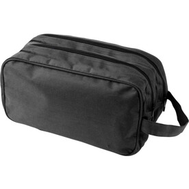 Kulturtasche aus Polyester Calista – Schwarz bedrucken, Art.-Nr. 001999999_6425