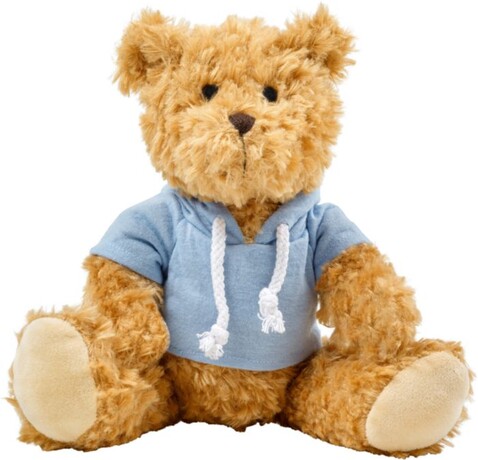 Plüsch-Teddybär Monty – Hellblau bedrucken, Art.-Nr. 018999999_8182