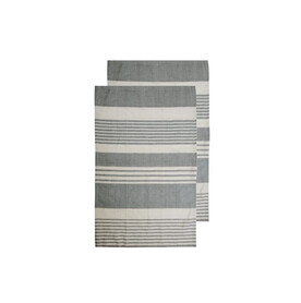 Sagaform Ella hamam Handtuch 2er-Pack 50x70cm - Grau bedrucken, Art.-Nr. LT52005-N0061