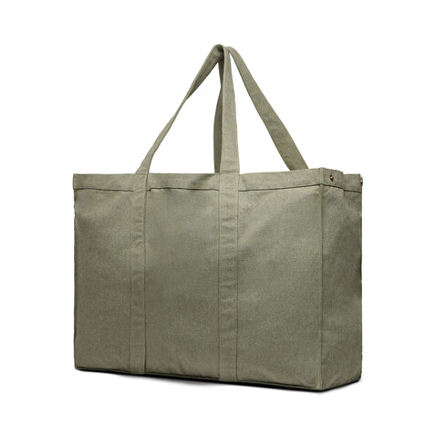 VINGA Hilo AWARE™ Maxi-Tasche aus recyceltem Canvas grün bedrucken, Art.-Nr. V762017