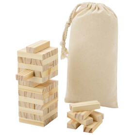 Jumble Wackelturm aus Holz, natur bedrucken, Art.-Nr. 10461206