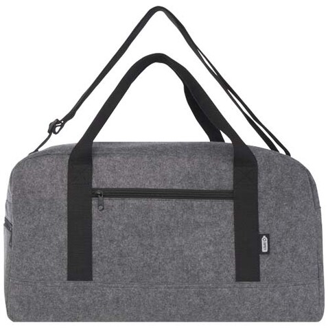 Felta Reisetasche aus recyceltem GRS-Material 35 L, mittelgrau bedrucken, Art.-Nr. 13007782