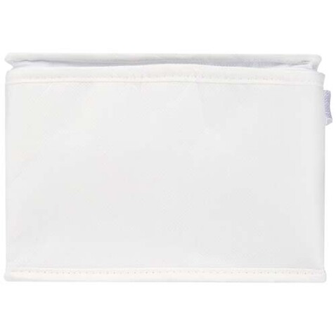 Spectrum Kühltasche aus recyceltem GRS Non Woven für 6 Dosen 4 L, weiss bedrucken, Art.-Nr. 13008201