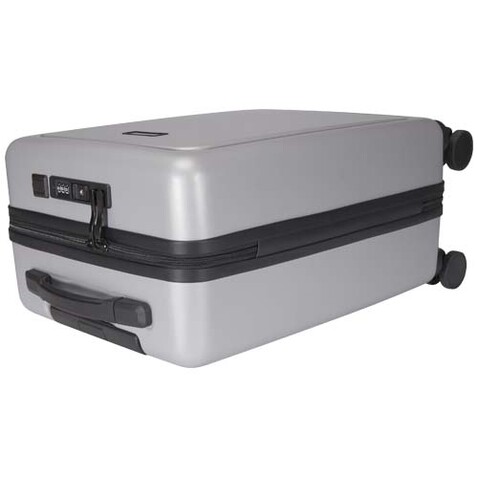 Rover Pro 20&quot; Kabinentrolley aus recyceltem GRS-Material 40 L, silber bedrucken, Art.-Nr. 13008781