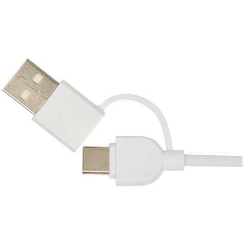 Freal 15W Kabelloses Ladepad aus recyceltem Kunststoff, weiss bedrucken, Art.-Nr. 12443401