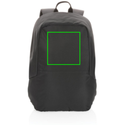 Impact AWARE™ RPET Standard Anti-Diebstahl Rucksack schwarz bedrucken, Art.-Nr. P762.761