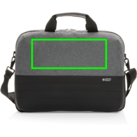 Swiss Peak AWARE™ RFID 15,6&quot; Laptoptasche grau bedrucken, Art.-Nr. P763.122