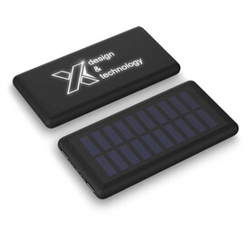 SCX.design P30 8000 mAh Solar Powerbank mit Leuchtlogo, schwarz bedrucken, Art.-Nr. 2PX02190 SCX.design P30 8000 mAh Solar Powerbank mit Leuchtlogo, schwarz bedrucken, Art.-Nr. 2PX02190