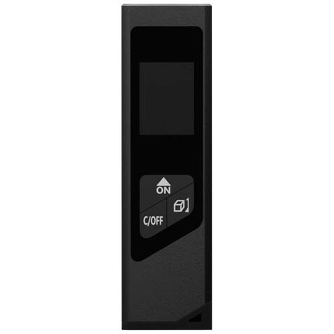 SCX.design T05 Mini-Laser-Entfernungsmesser, schwarz bedrucken, Art.-Nr. 2PX13690