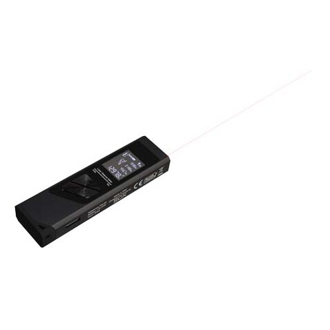 SCX.design T05 Mini-Laser-Entfernungsmesser, schwarz bedrucken, Art.-Nr. 2PX13690