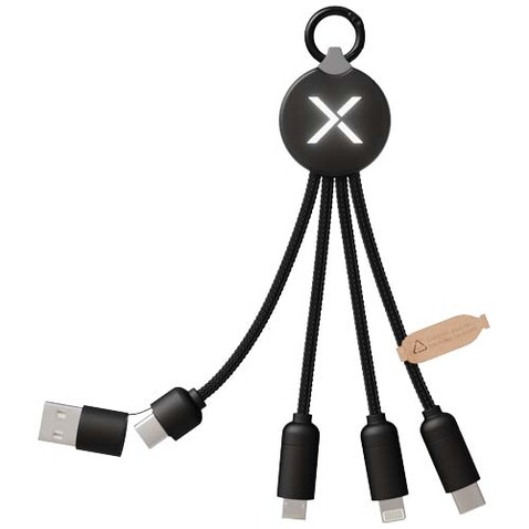 SCX.design C14 20W 5-in-1 Ladekabel, schwarz bedrucken, Art.-Nr. 2PX17990