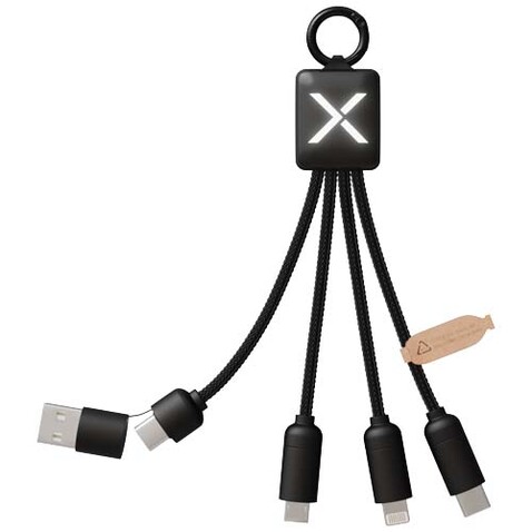 SCX.design C13 20W 5-in-1 Ladekabel, schwarz bedrucken, Art.-Nr. 2PX18190