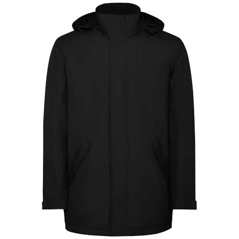 America wattierter Parka für Kinder, schwarz bedrucken, Art.-Nr. K50723OF