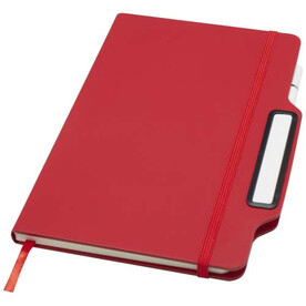 Nexus A5 Hardcover Notizbuch mit Kugelschreiber und Bleistiftset (schwarze Mine), rot bedrucken, Art.-Nr. 10796921 Nexus A5 Hardcover Notizbuch mit Kugelschreiber und Bleistiftset (schwarze Mine), rot bedrucken, Art.-Nr. 10796921